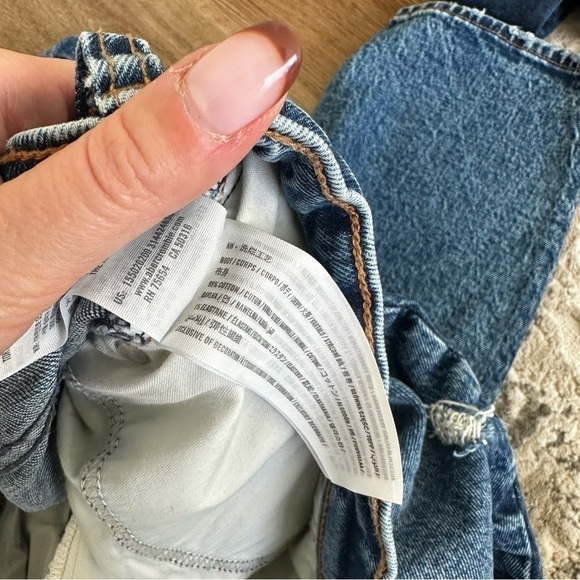 Abercrombie & Fitch The Skinny High Rise Jeans Distressed Medium Wash Size 36 - Picture 8 of 11